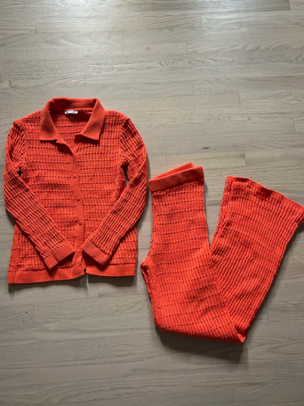 Zara Knit Coverup Matching Set